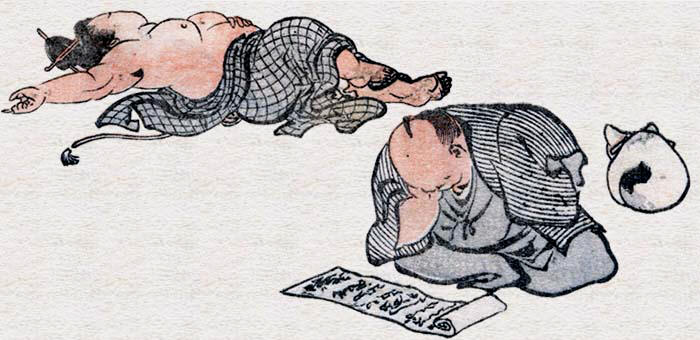 Hokusai manga print