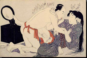 Utamaro erotic print
