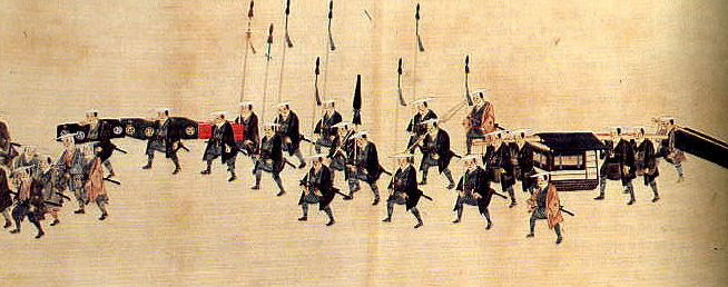 Daimyo procession screen